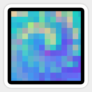 Mosaic of Bright Colors Sticker